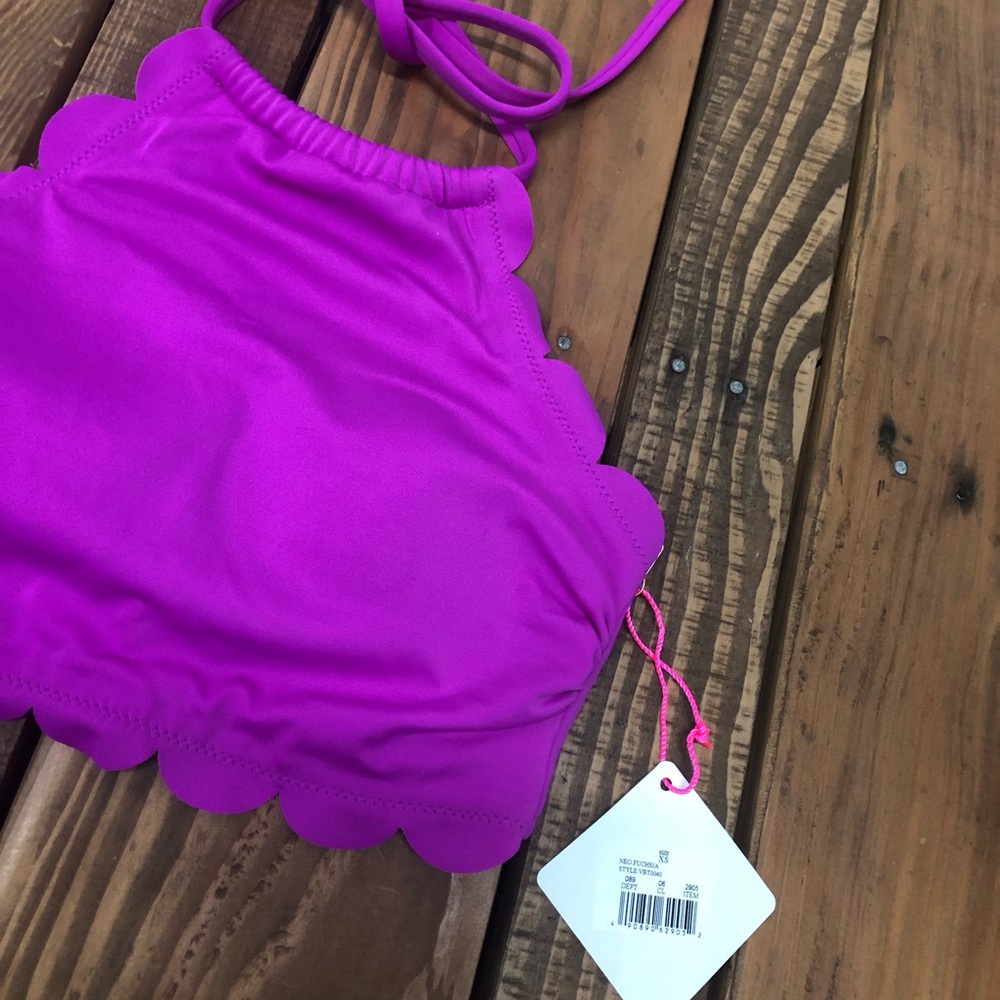 NWT Vanilla Beach fuchsia pink bathing suit top - Picture 7 of 15